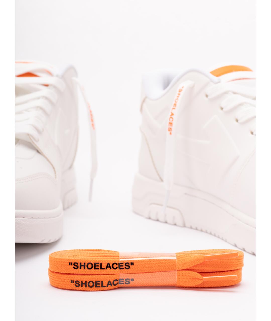 OFF-WHITE Белые синтетические низкие кроссовки / кеды, фото 5