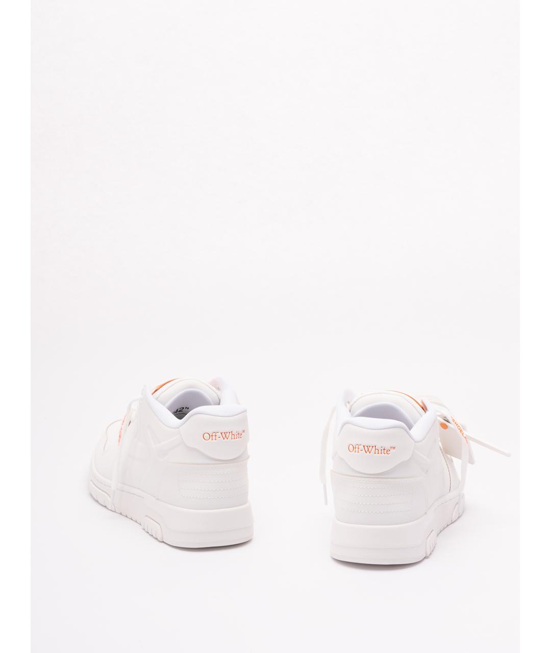 OFF-WHITE Белые синтетические низкие кроссовки / кеды, фото 3