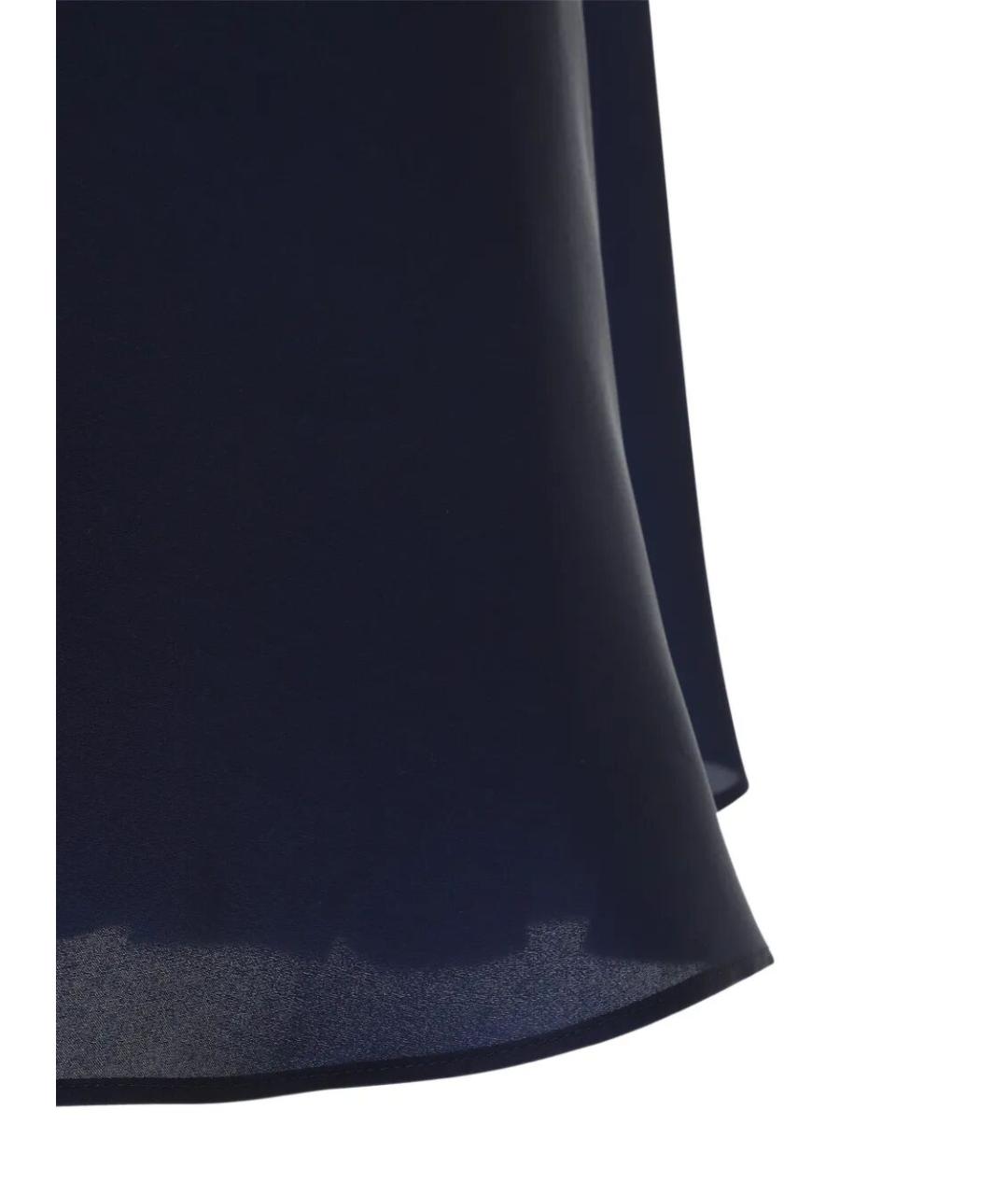 ALBERTA FERRETTI Синее шелковое платье, фото 4