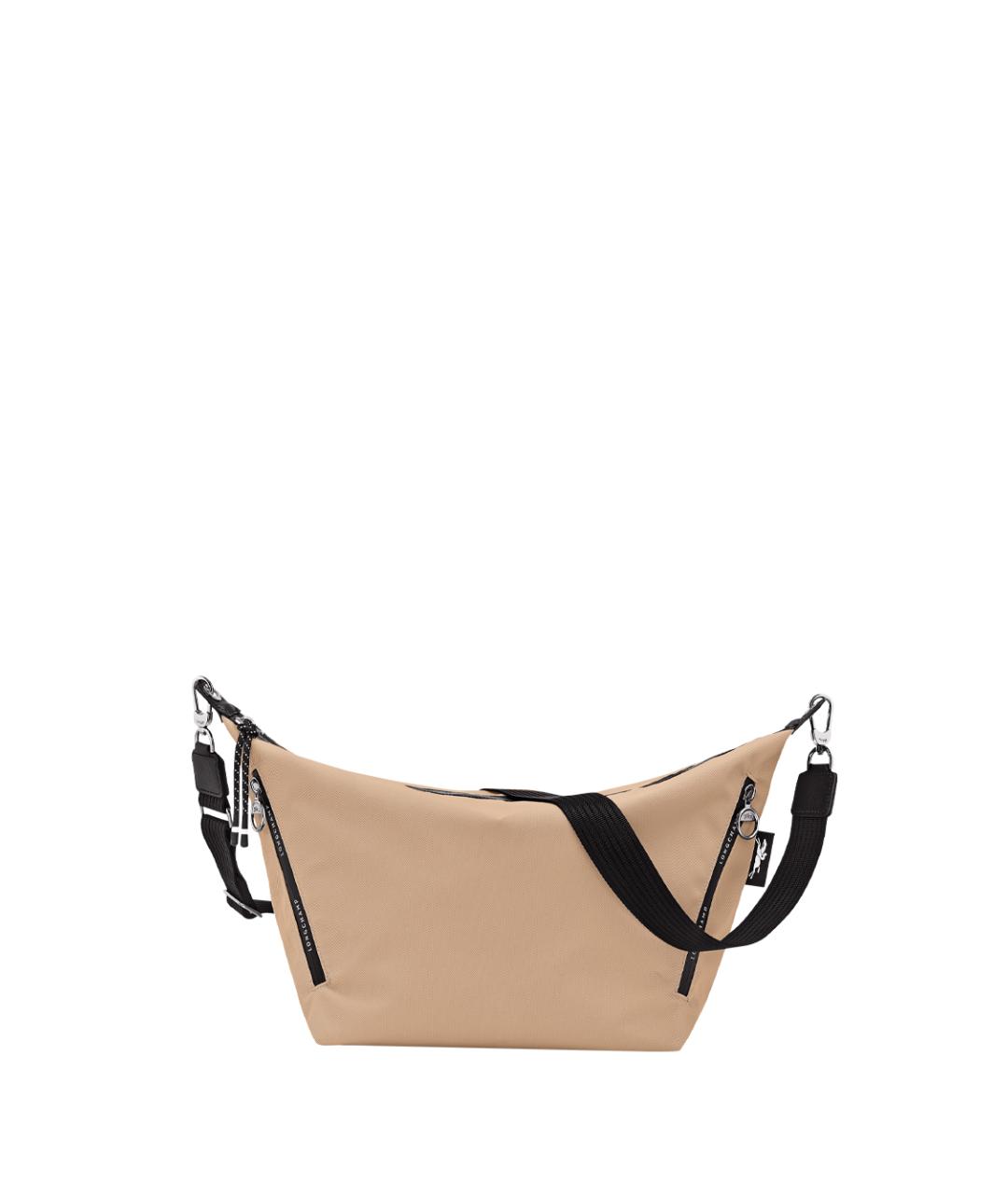 LONGCHAMP Бежевая синтетическая сумка через плечо, фото 1