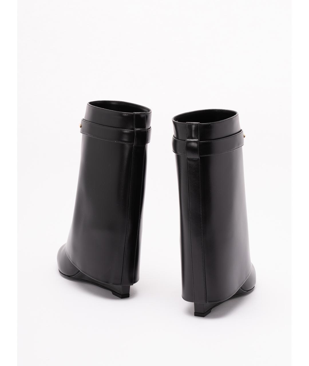 GIVENCHY Черные кожаные сапоги, фото 3