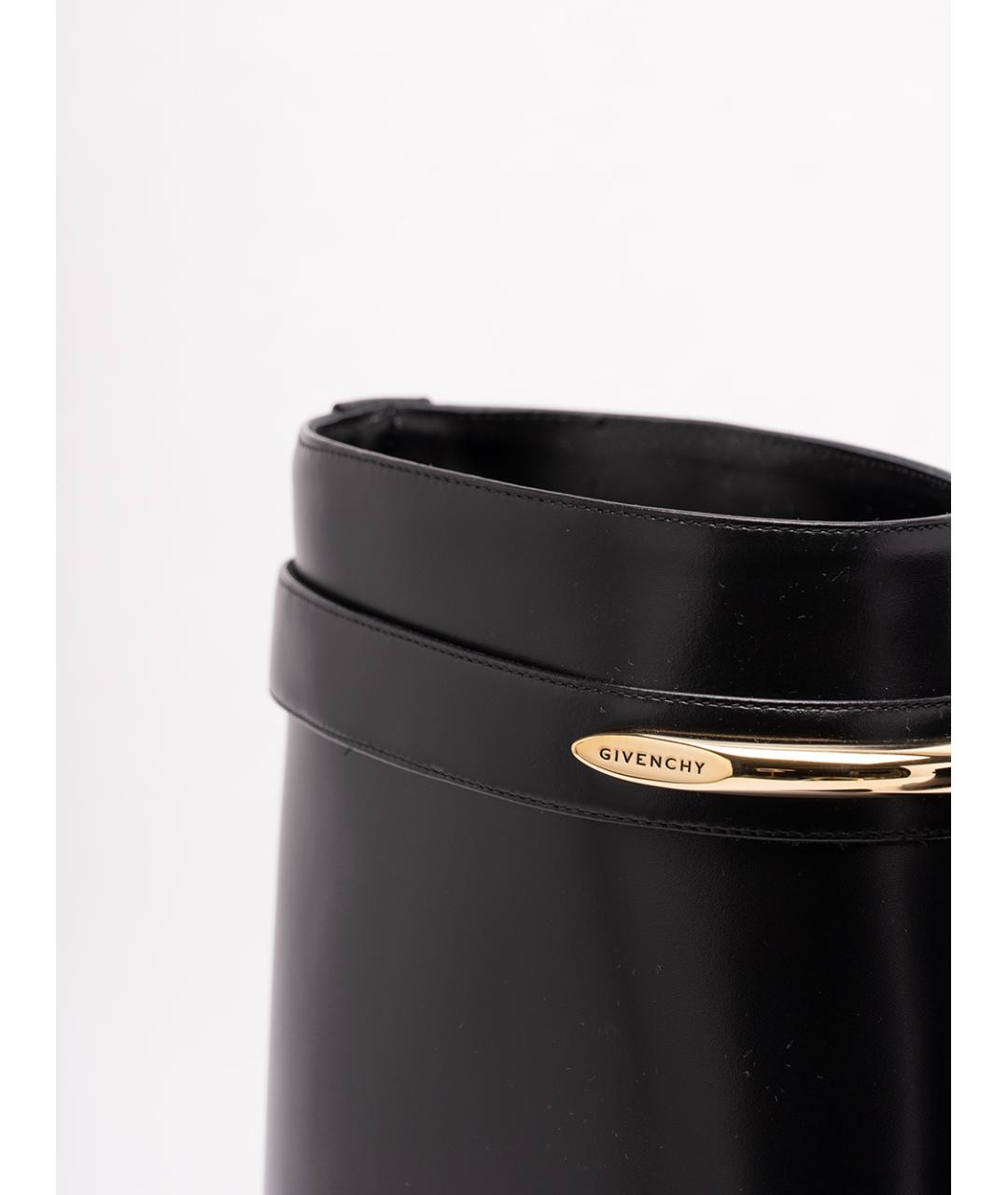 GIVENCHY Черные кожаные сапоги, фото 5