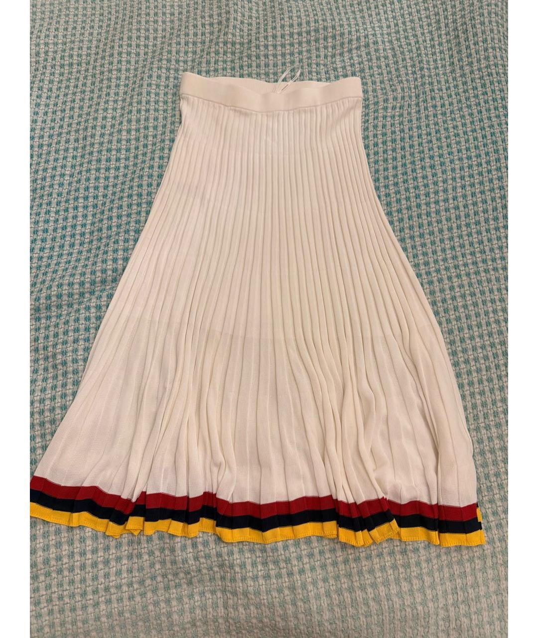 ZIMMERMANN Белая вискозная юбка миди, фото 2