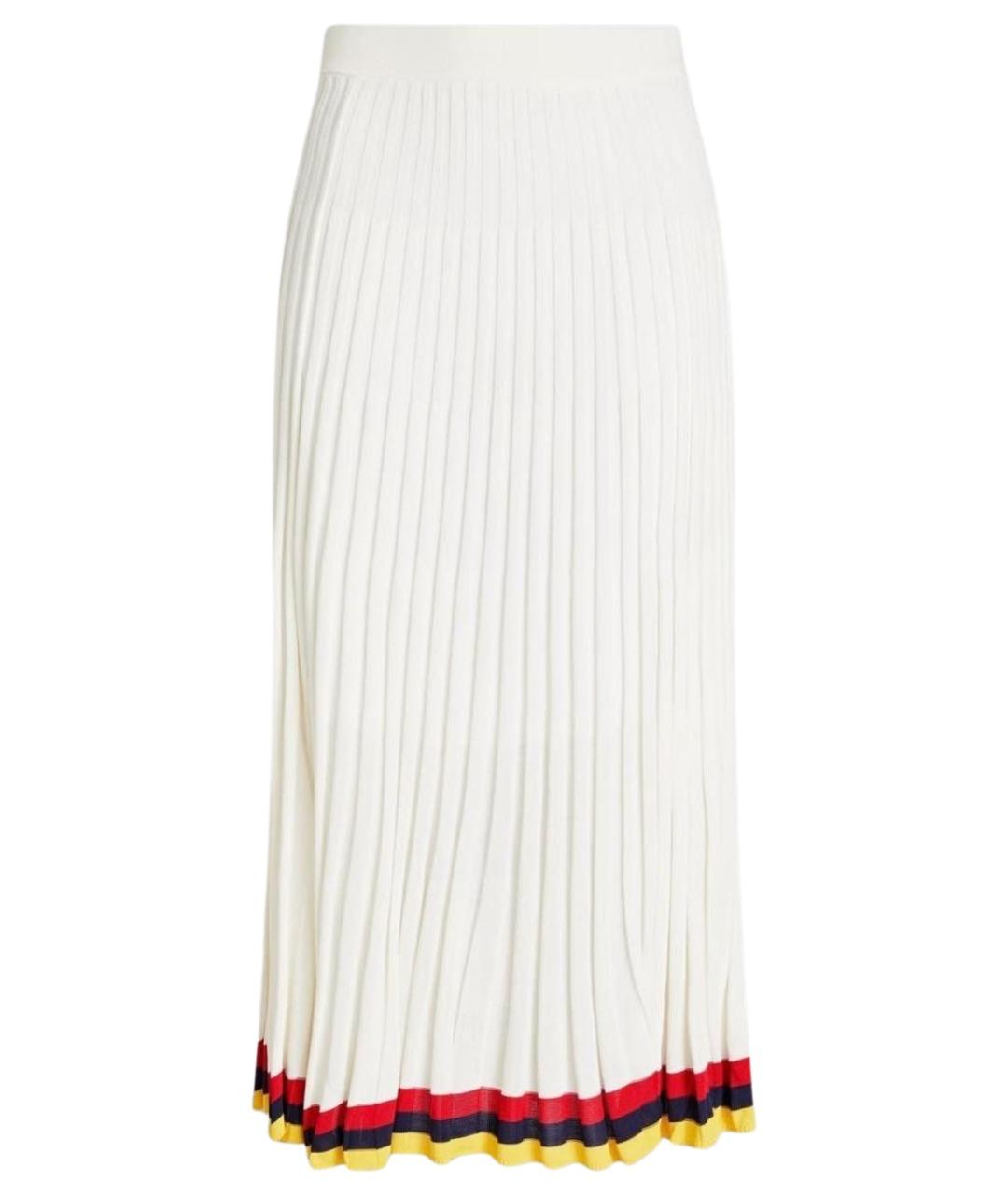 ZIMMERMANN Белая вискозная юбка миди, фото 1