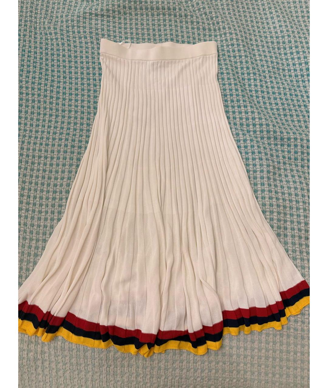 ZIMMERMANN Белая вискозная юбка миди, фото 6