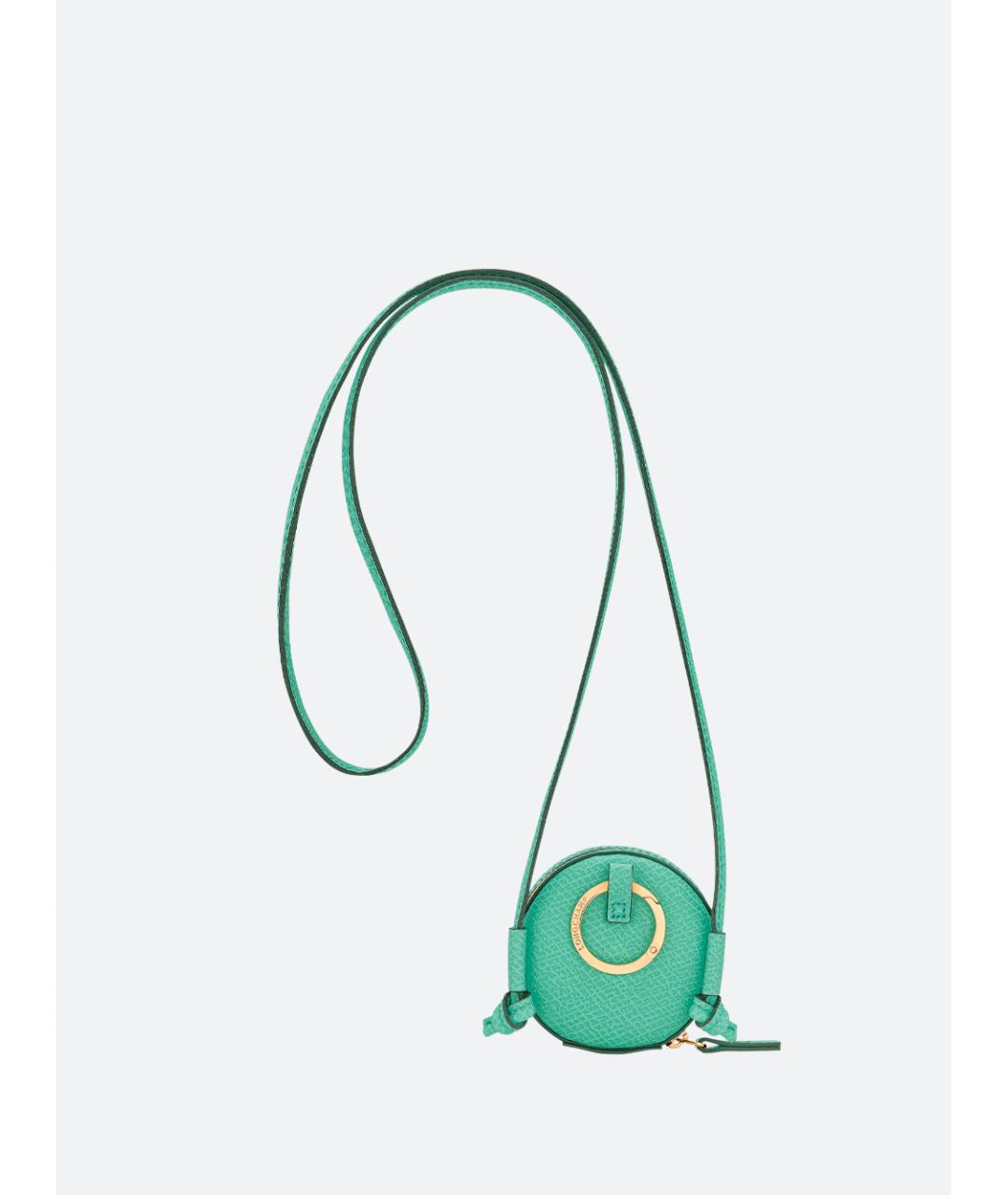 LONGCHAMP Зеленый кожаный кошелек, фото 2