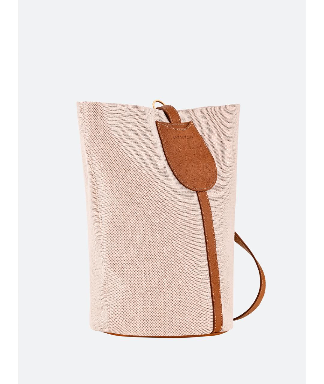 LONGCHAMP Бежевая тканевая сумка тоут, фото 3