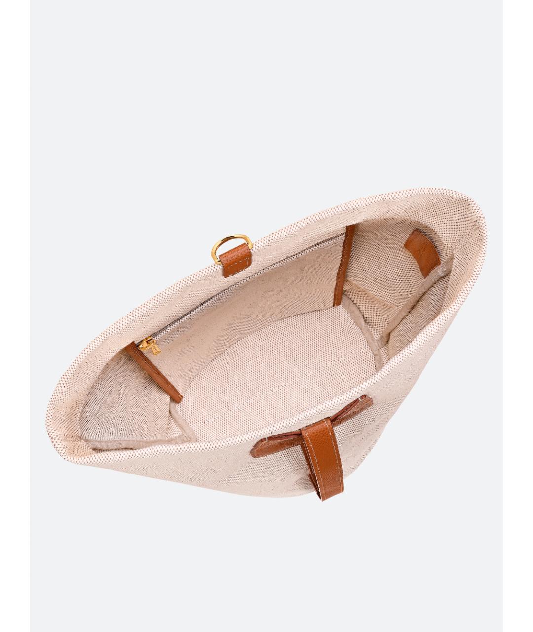 LONGCHAMP Бежевая тканевая сумка тоут, фото 4