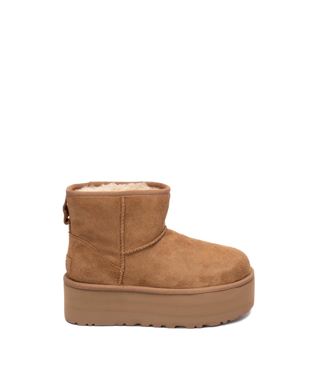 UGG AUSTRALIA Бежевые кожаные ботинки, фото 1