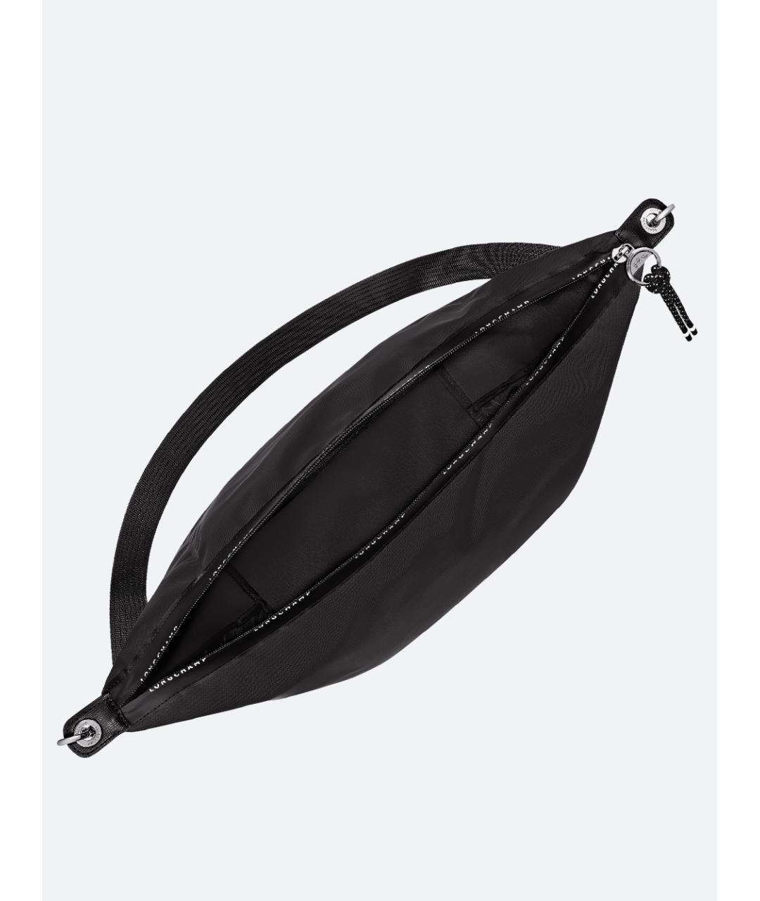 LONGCHAMP Черная тканевая сумка через плечо, фото 4