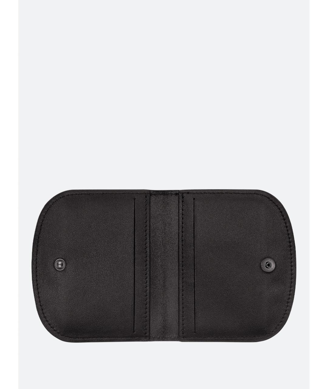 LONGCHAMP Черный кожаный кардхолдер, фото 3