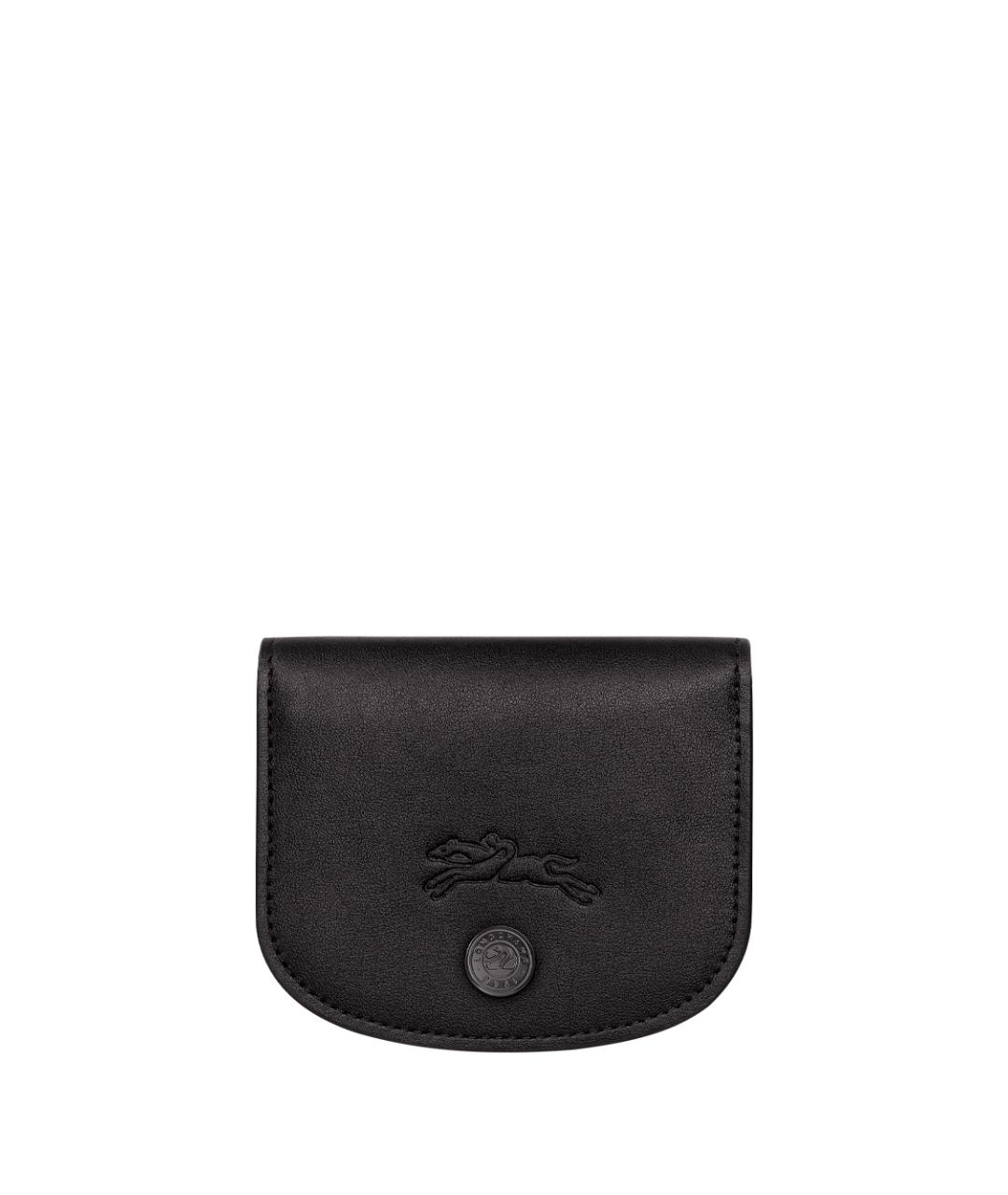 LONGCHAMP Черный кожаный кардхолдер, фото 1