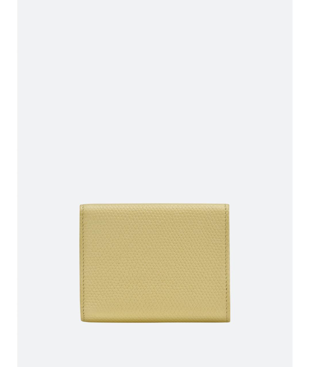 LONGCHAMP Желтый кожаный кошелек, фото 2
