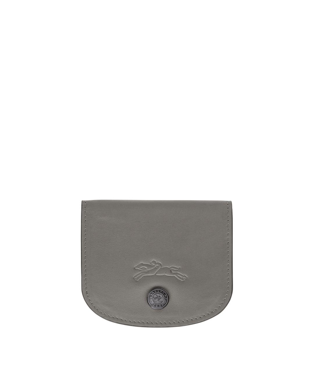 LONGCHAMP Серый кожаный кардхолдер, фото 1