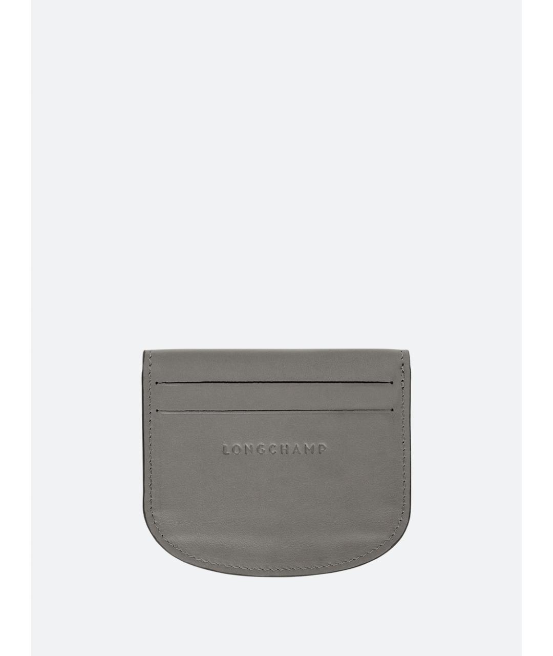 LONGCHAMP Серый кожаный кардхолдер, фото 2
