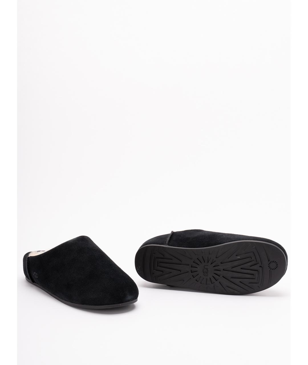 UGG AUSTRALIA Черные нубуковые мюли, фото 4