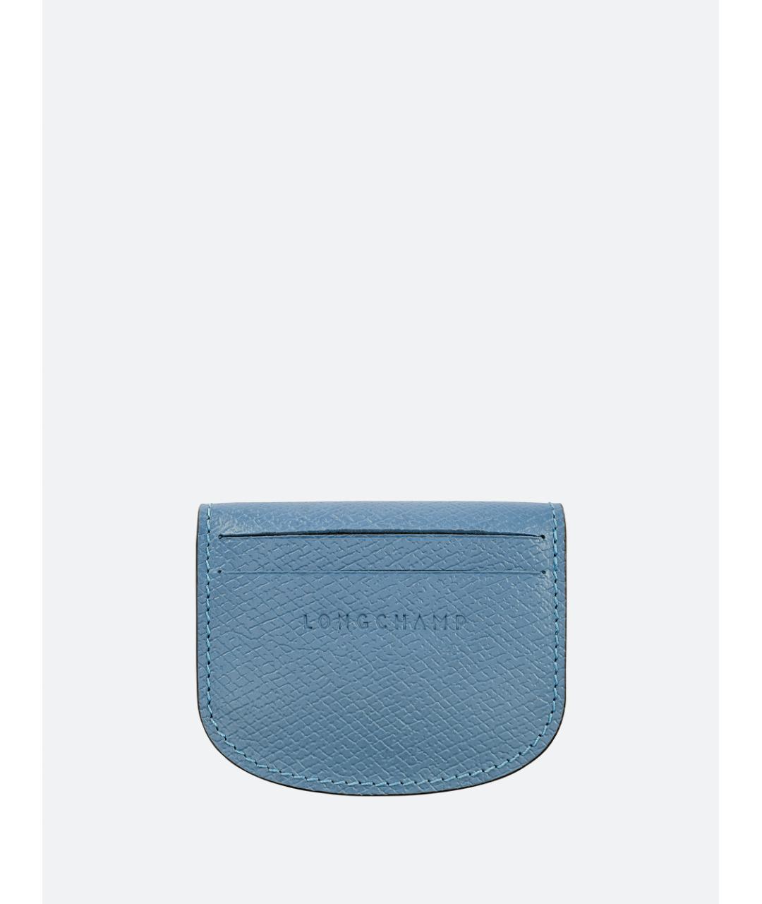LONGCHAMP Голубой кожаный кошелек, фото 2