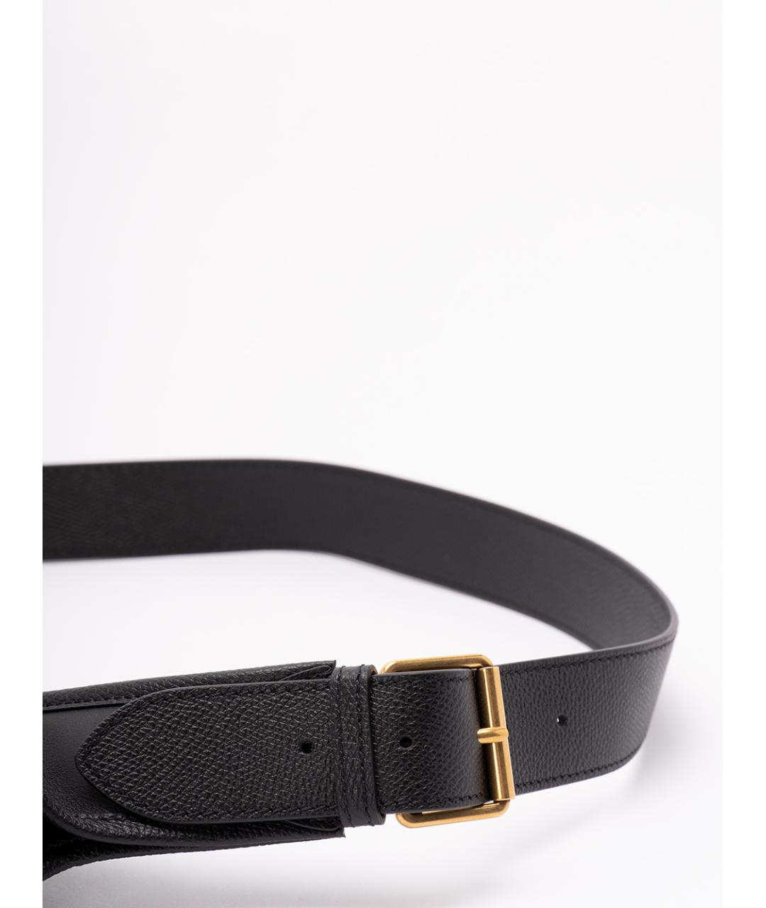 VALENTINO Черная кожаная поясная сумка, фото 4