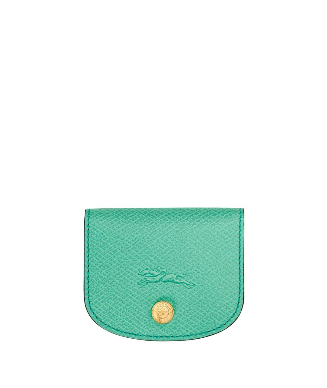 LONGCHAMP Зеленый кожаный кошелек, фото 1