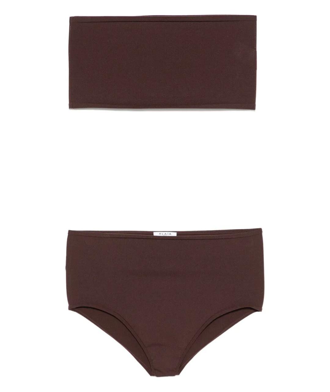 ALAIA Коричневые носки, чулки и колготы, фото 1