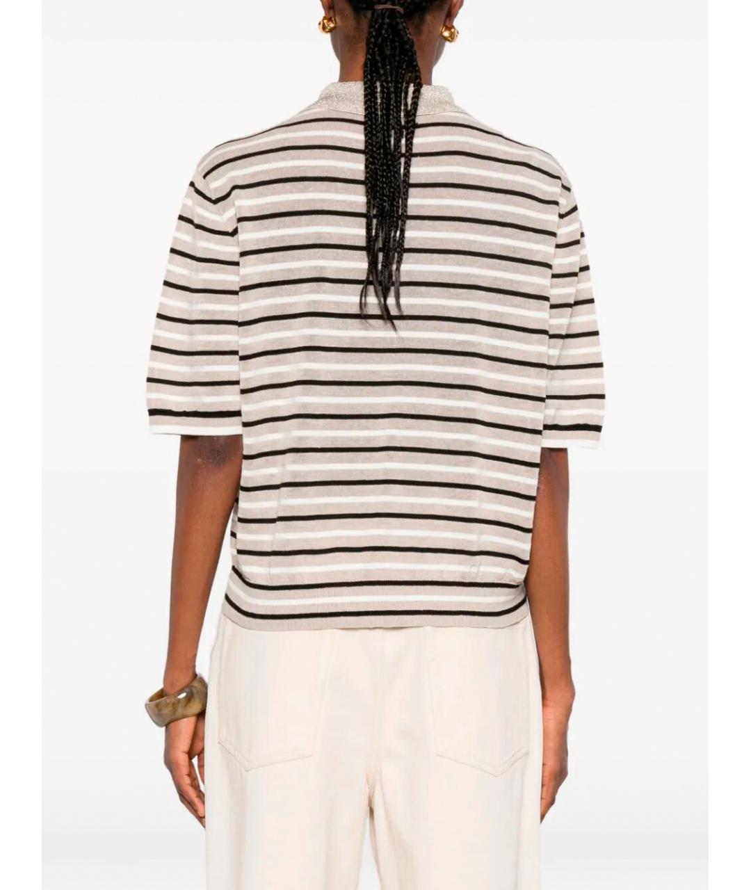 BRUNELLO CUCINELLI Мульти льняная футболка, фото 3