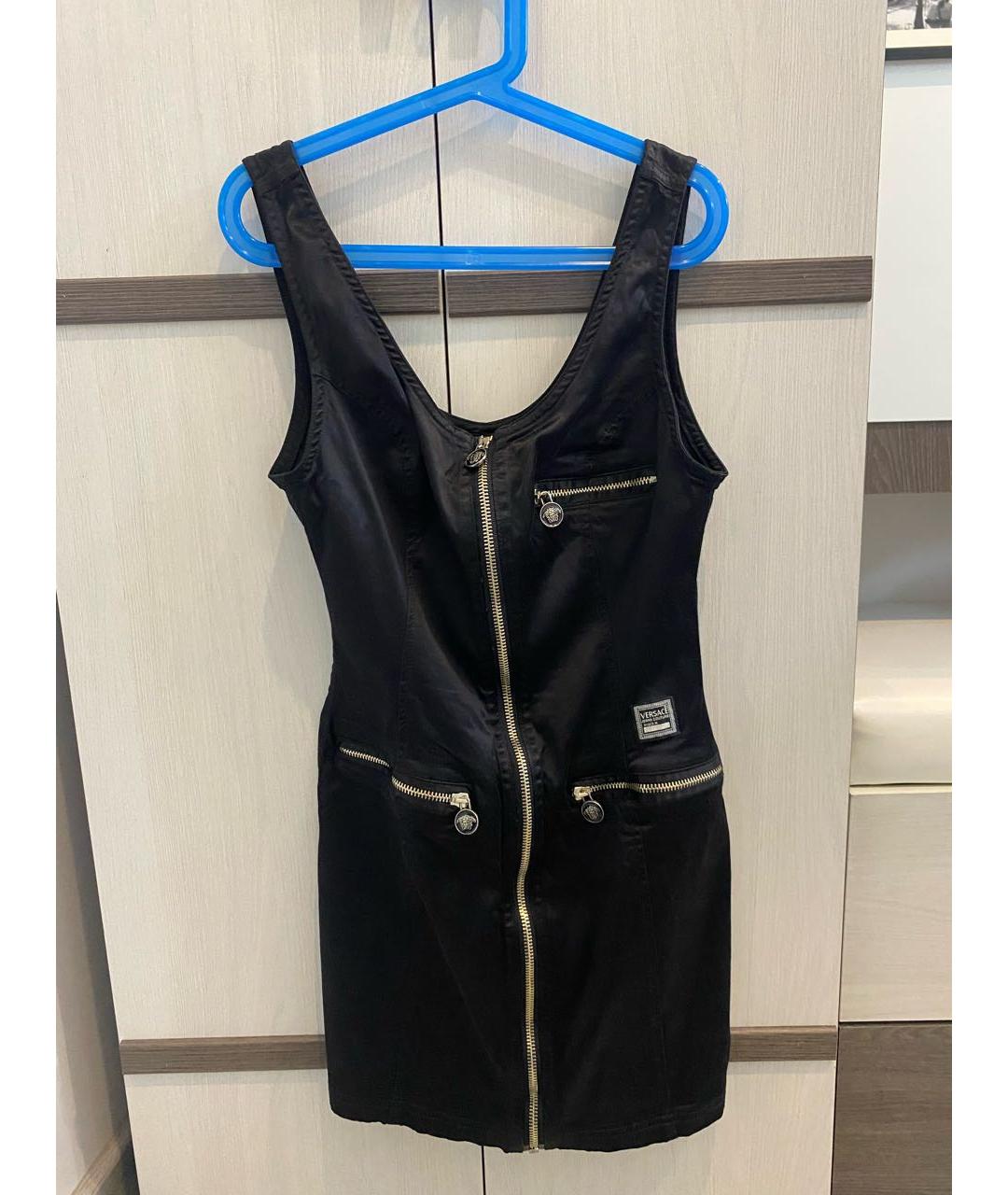 VERSACE JEANS COUTURE Черное повседневное платье, фото 5