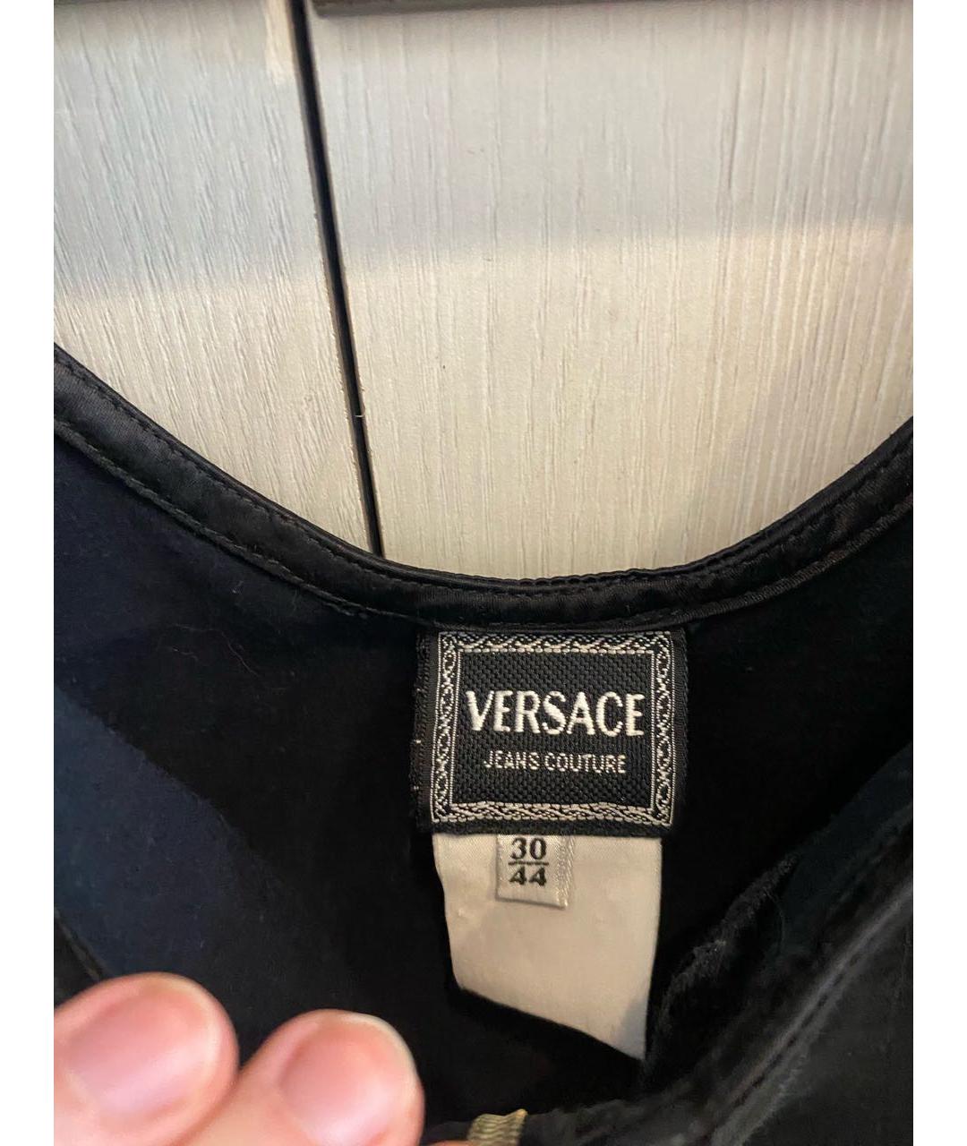 VERSACE JEANS COUTURE Черное повседневное платье, фото 3