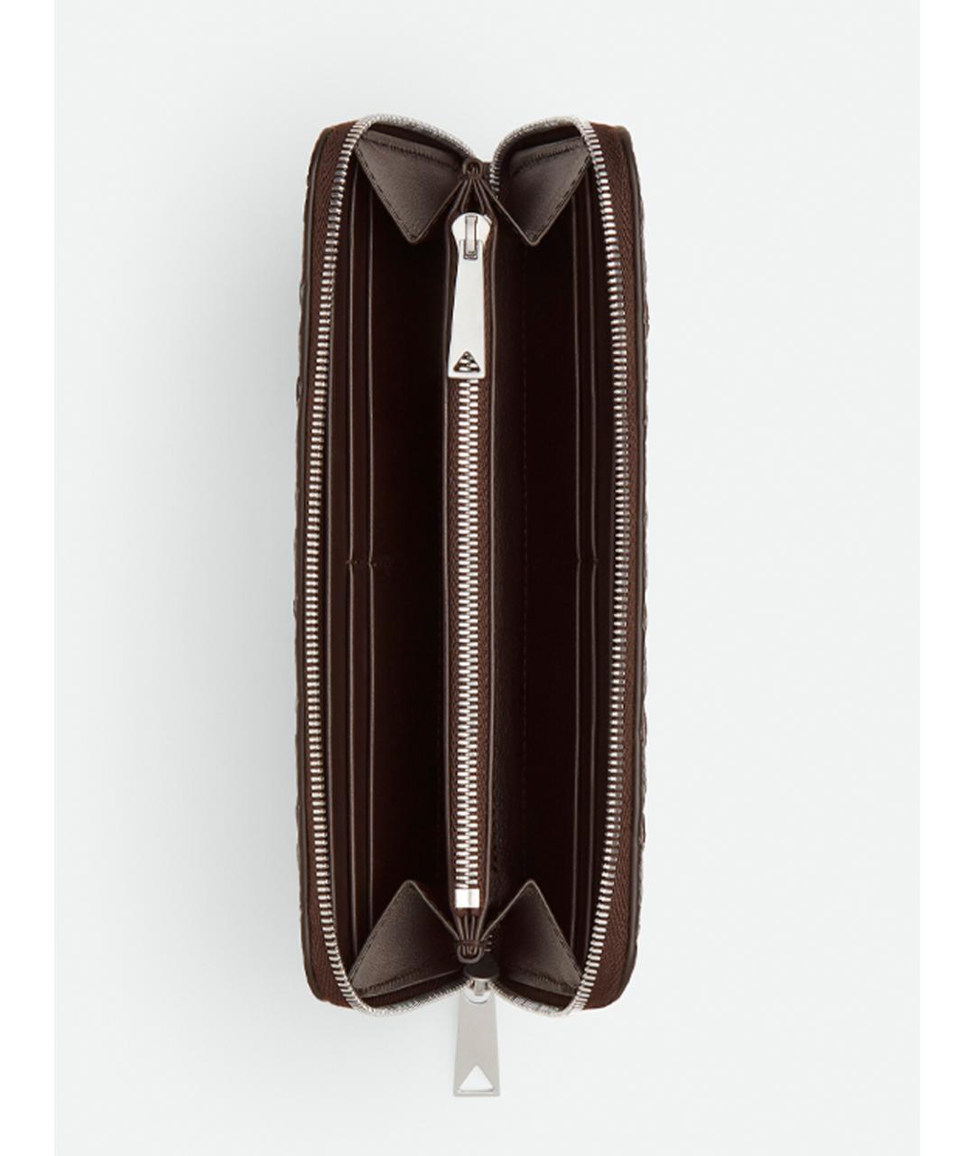 BOTTEGA VENETA Коричневый кожаный кардхолдер, фото 3