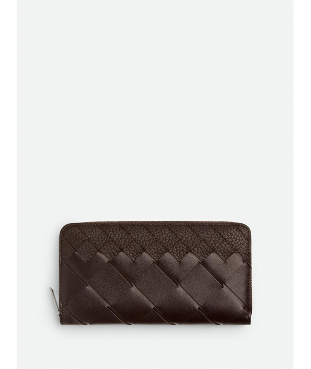 BOTTEGA VENETA Коричневый кожаный кардхолдер, фото 2