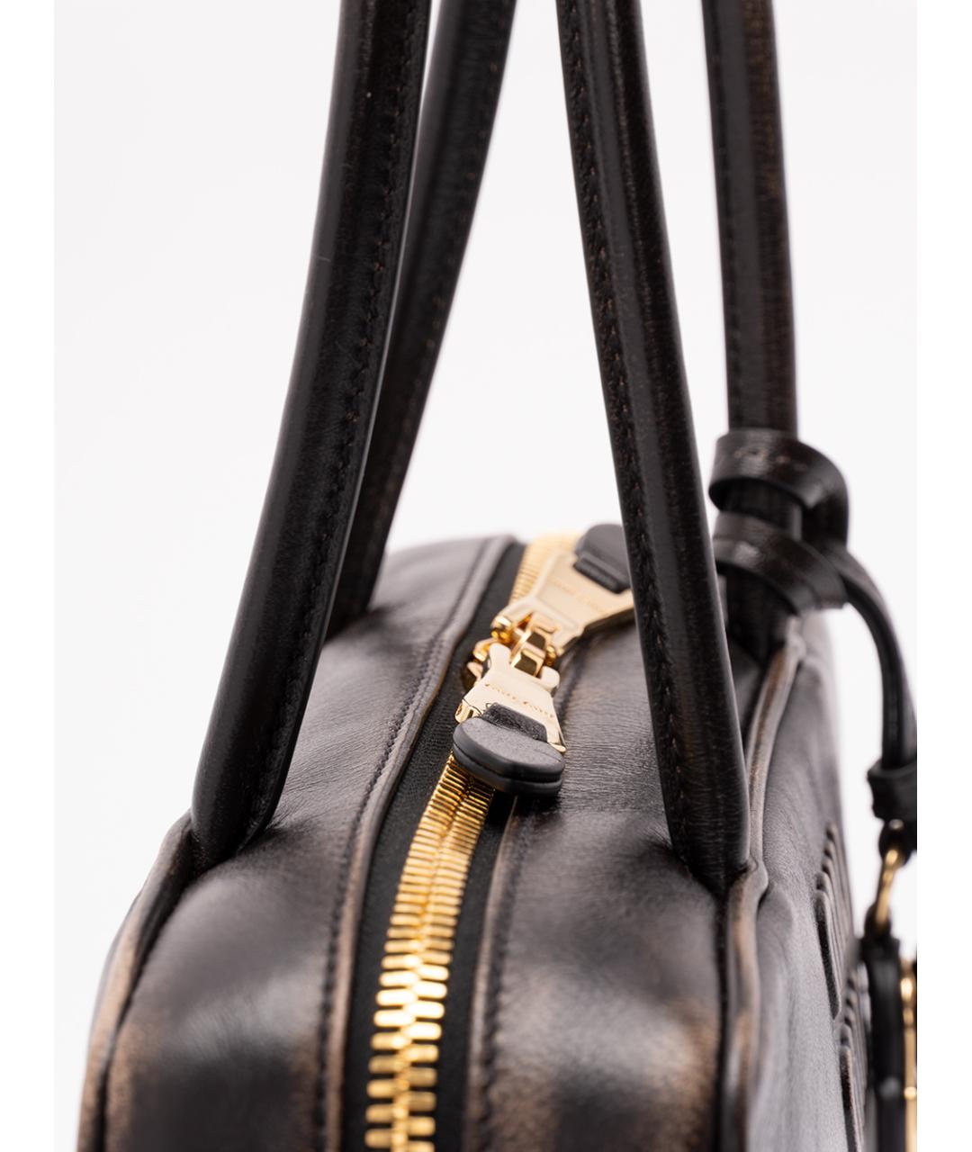 MIU MIU Коричневая кожаная сумка тоут, фото 5