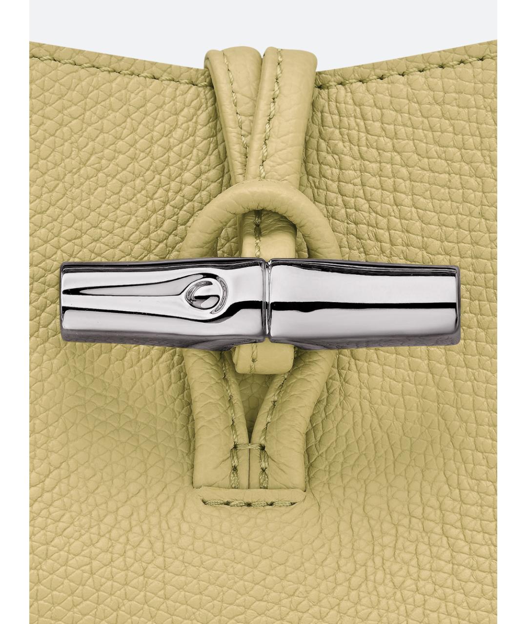 LONGCHAMP Желтая кожаная сумка через плечо, фото 5