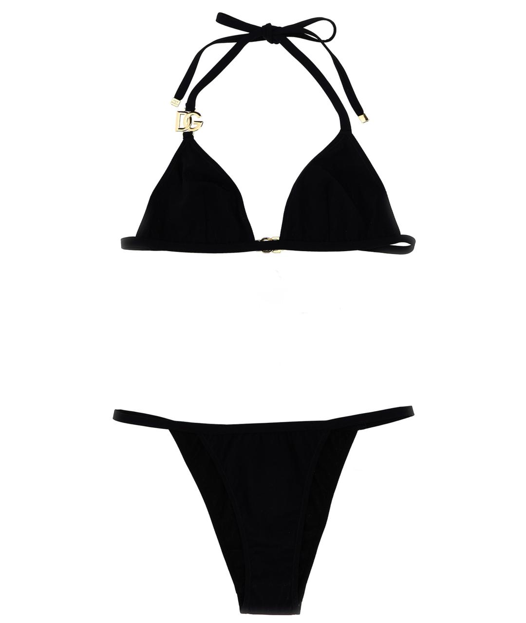 DOLCE&GABBANA Черный полиамидовый купальник, фото 1