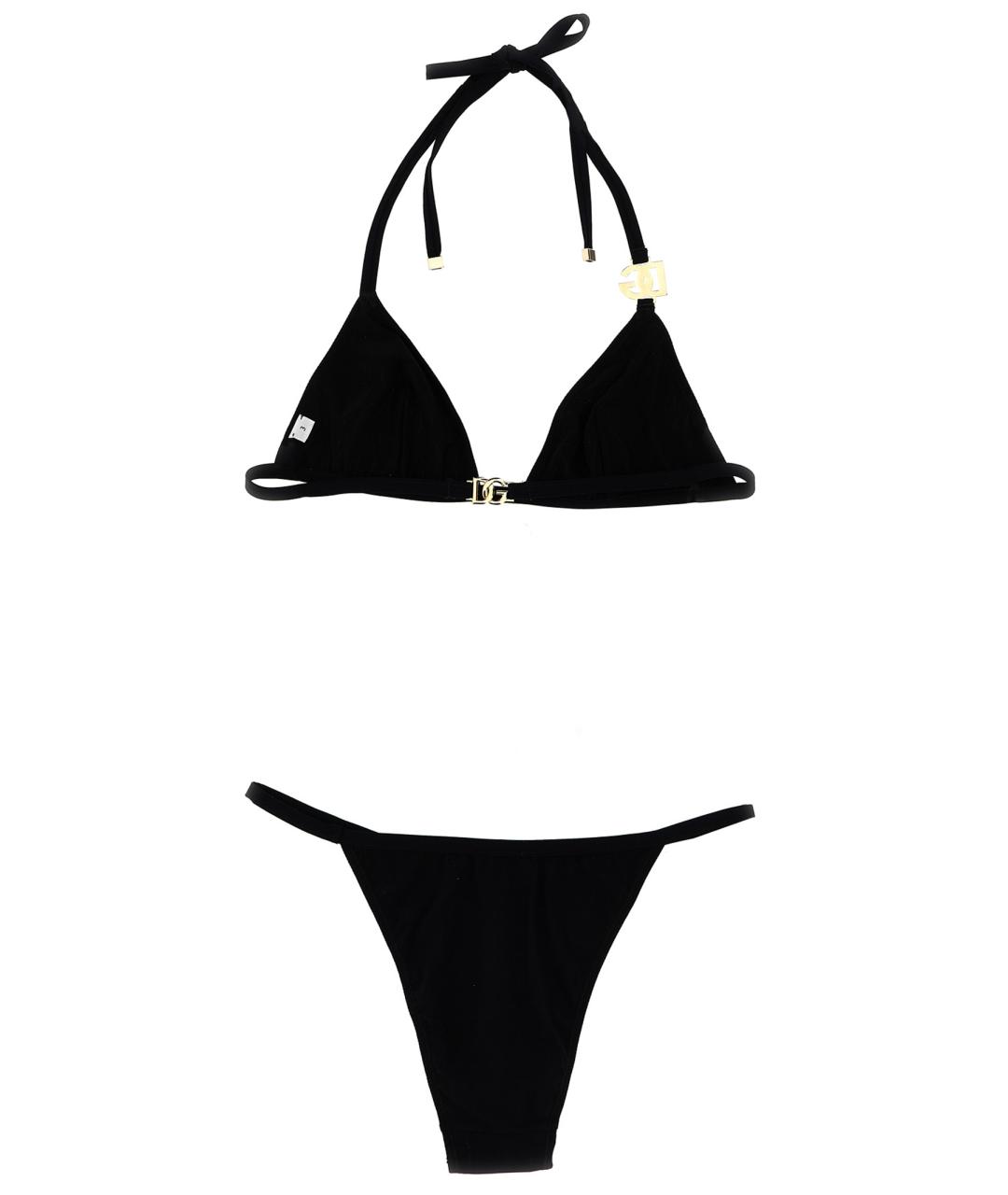 DOLCE&GABBANA Черный полиамидовый купальник, фото 2