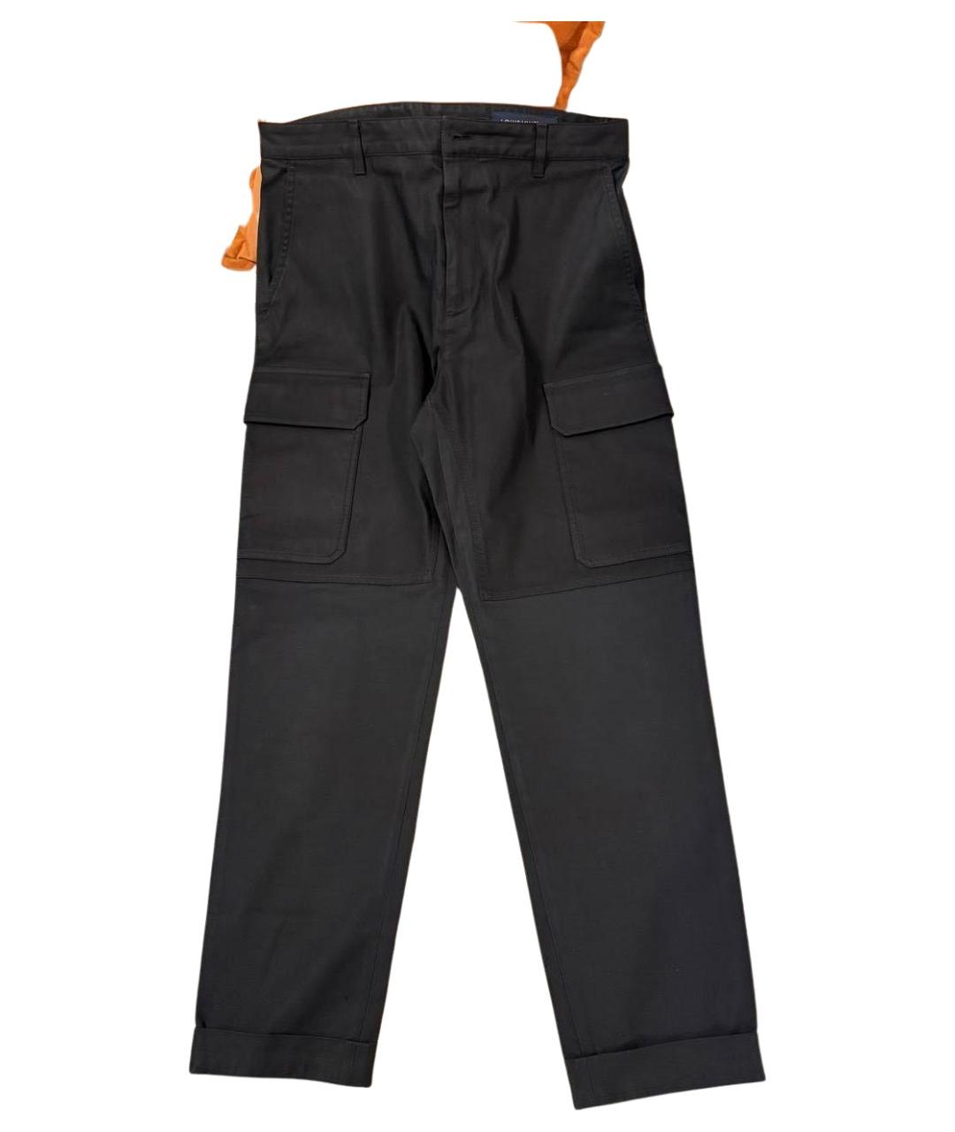 LOUIS VUITTON Черные классические брюки, фото 10