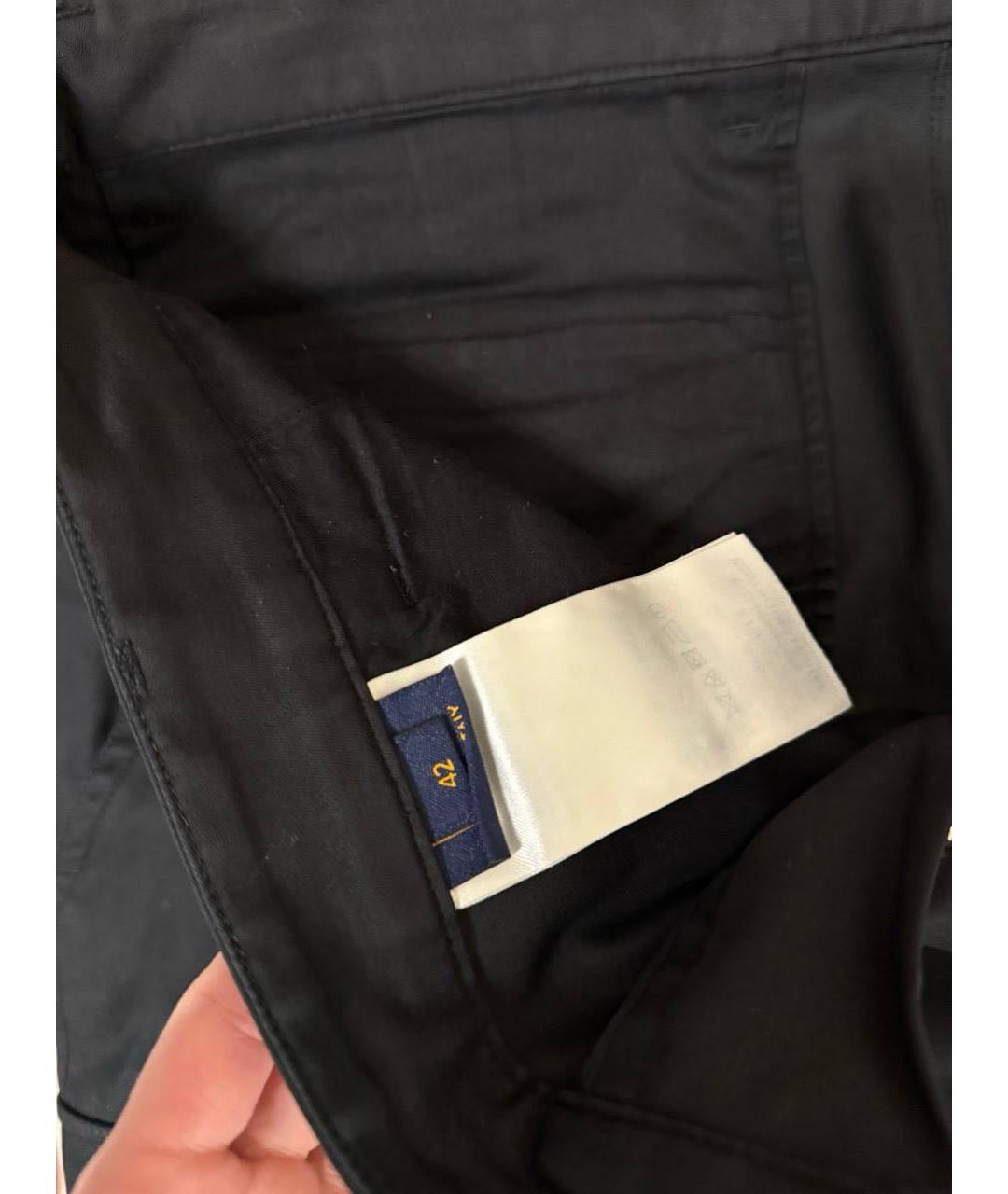 LOUIS VUITTON Черные классические брюки, фото 3