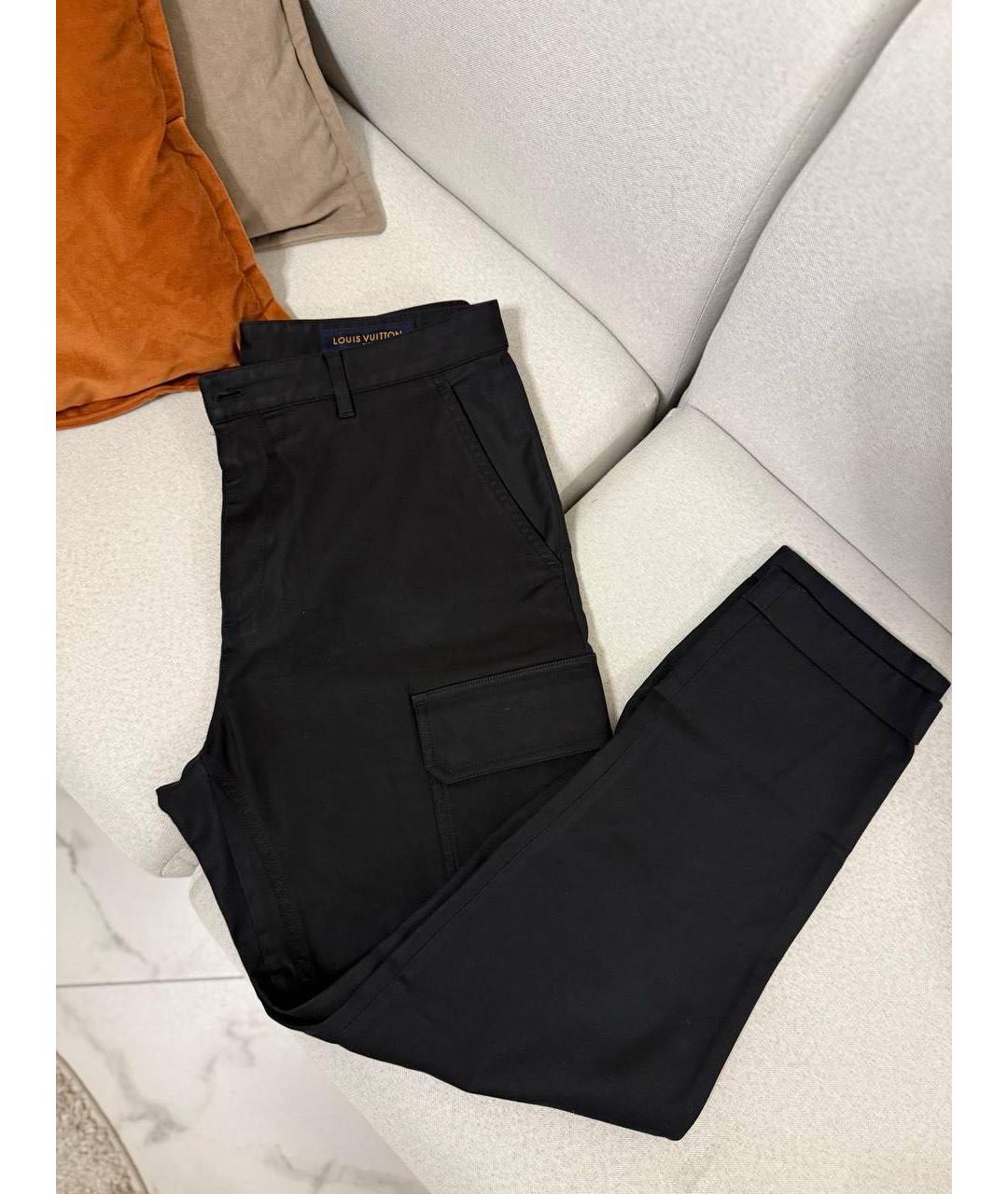 LOUIS VUITTON Черные классические брюки, фото 7
