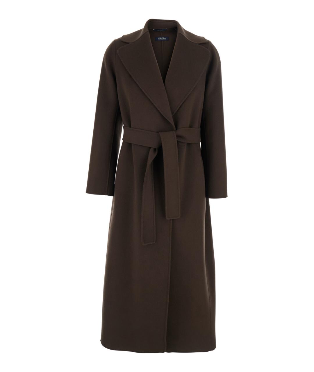 'S MAX MARA Коричневое шерстяное пальто, фото 1