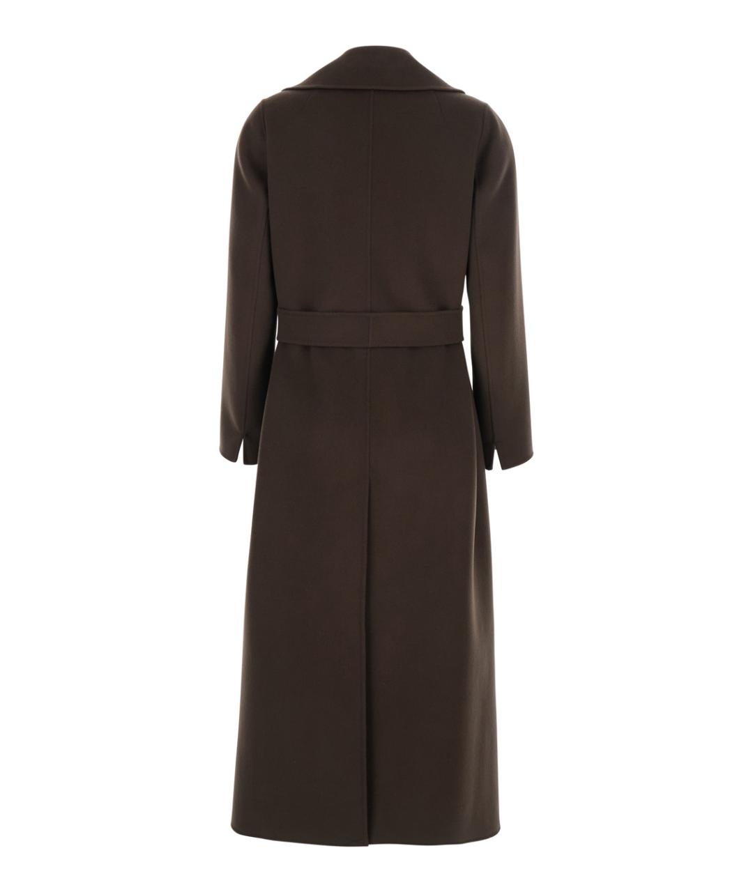 'S MAX MARA Коричневое шерстяное пальто, фото 2