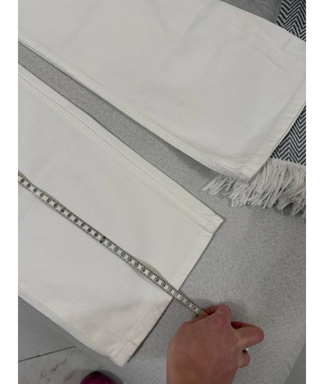 HERMES Белые прямые джинсы, фото 7