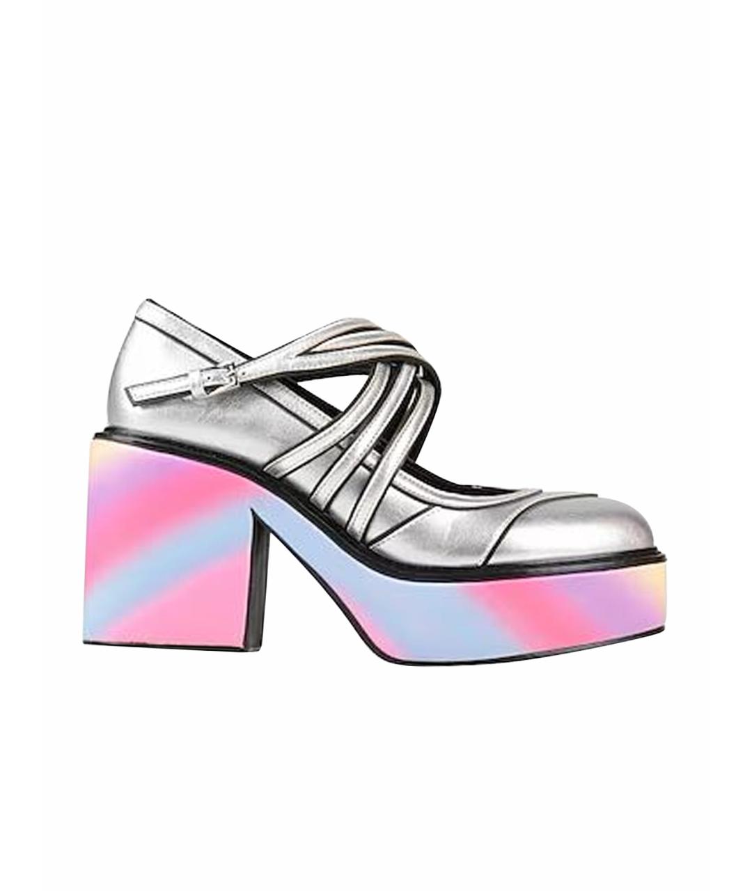 TWIN-SET Серебряные туфли из искусственной кожи, фото 1