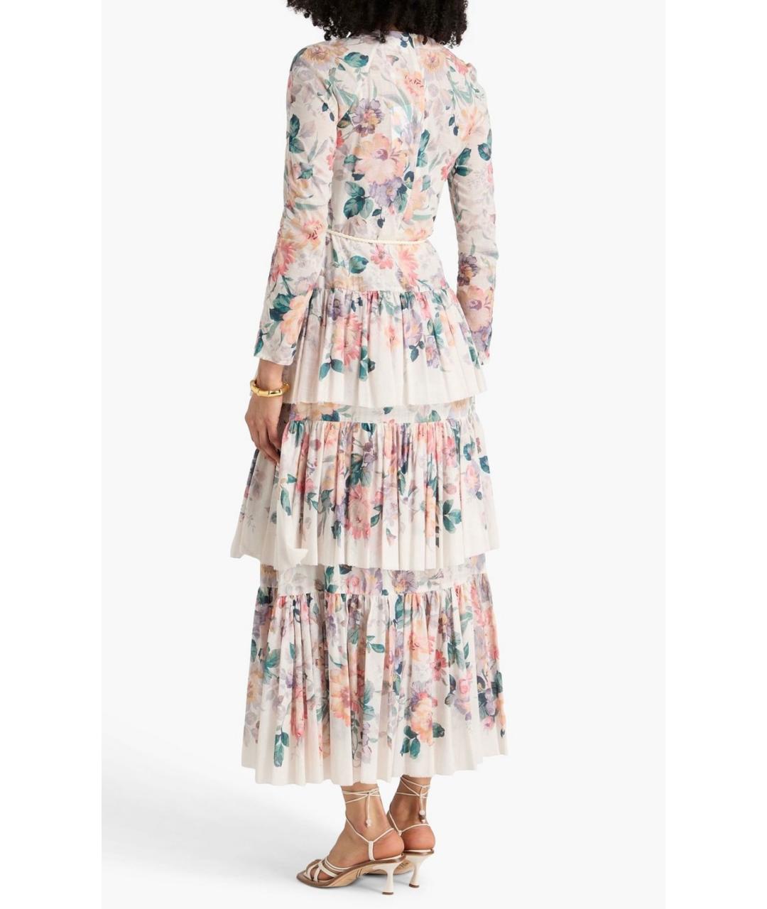 ZIMMERMANN Белое хлопковое коктейльное платье, фото 3