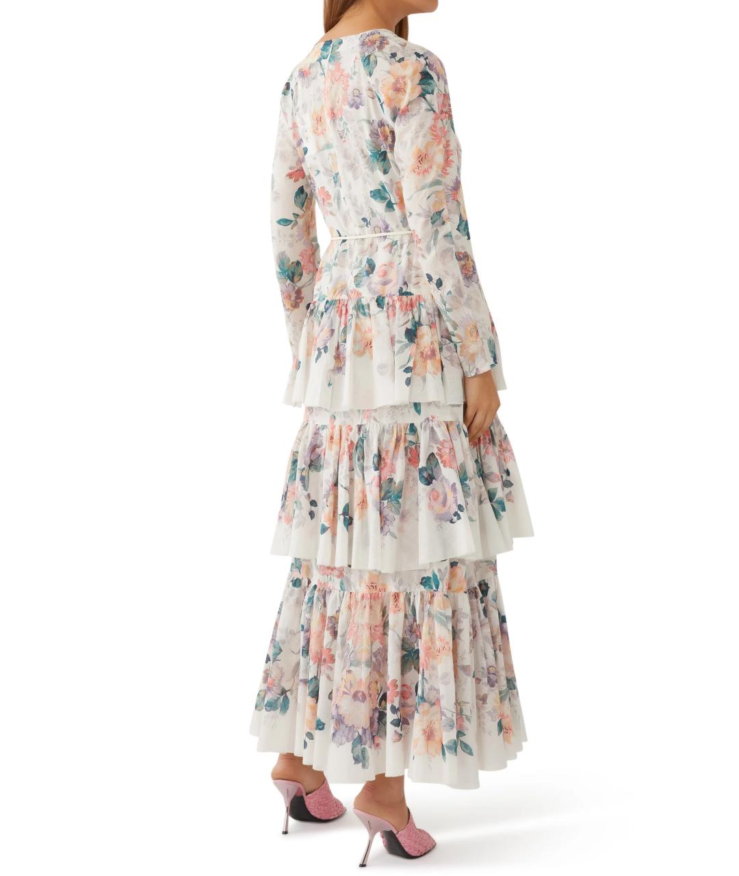 ZIMMERMANN Белое хлопковое коктейльное платье, фото 6