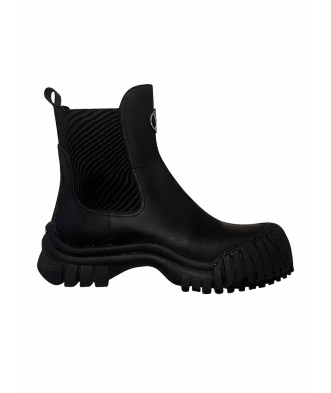 LOUIS VUITTON Черные нубуковые полусапоги, фото 1