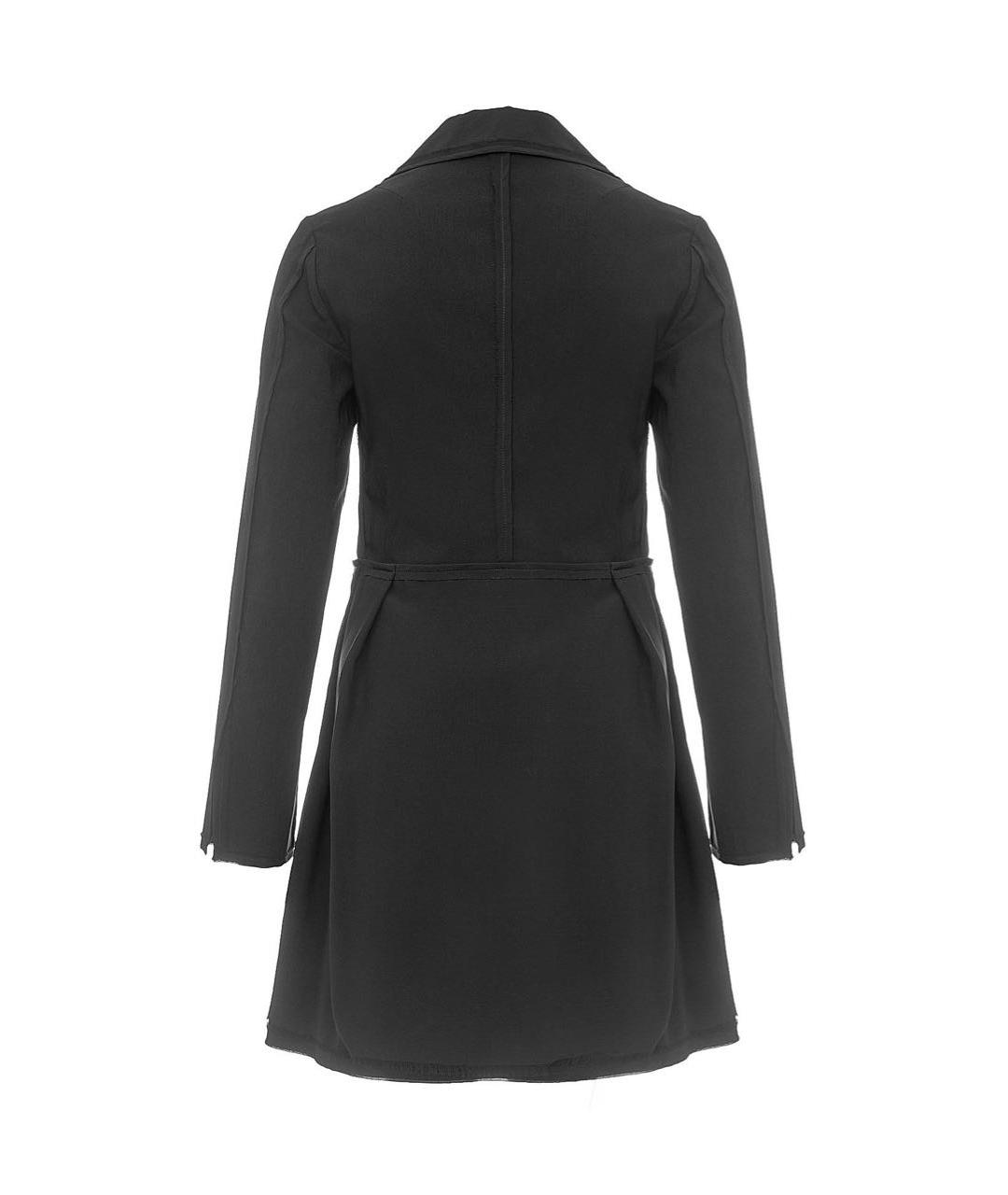 LIVIANA CONTI Черный вискозный тренч/плащ, фото 2