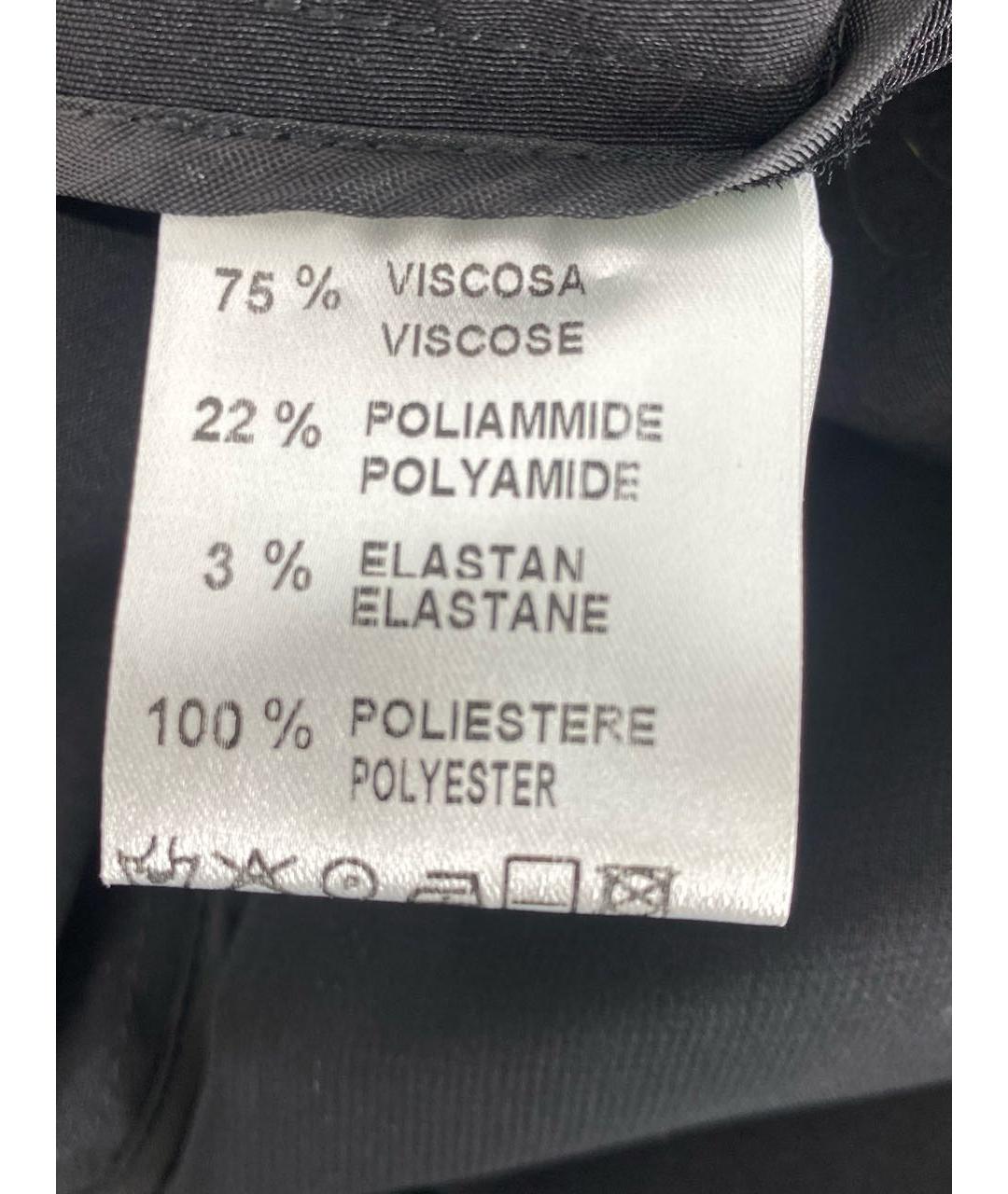 LIVIANA CONTI Черный вискозный тренч/плащ, фото 8