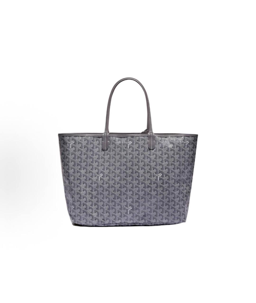 GOYARD Серая кожаная сумка тоут, фото 2