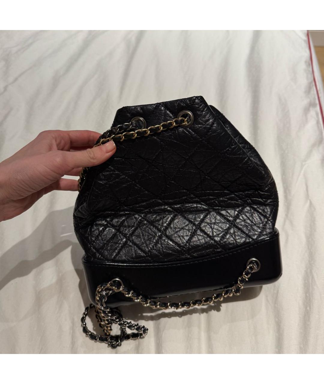 CHANEL Черный кожаный рюкзак, фото 3