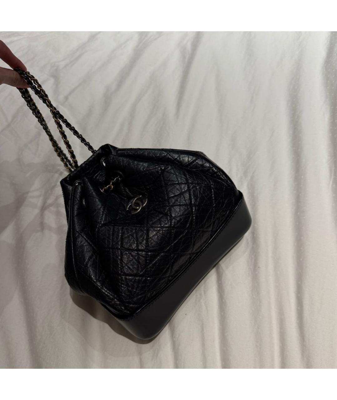 CHANEL Черный кожаный рюкзак, фото 2
