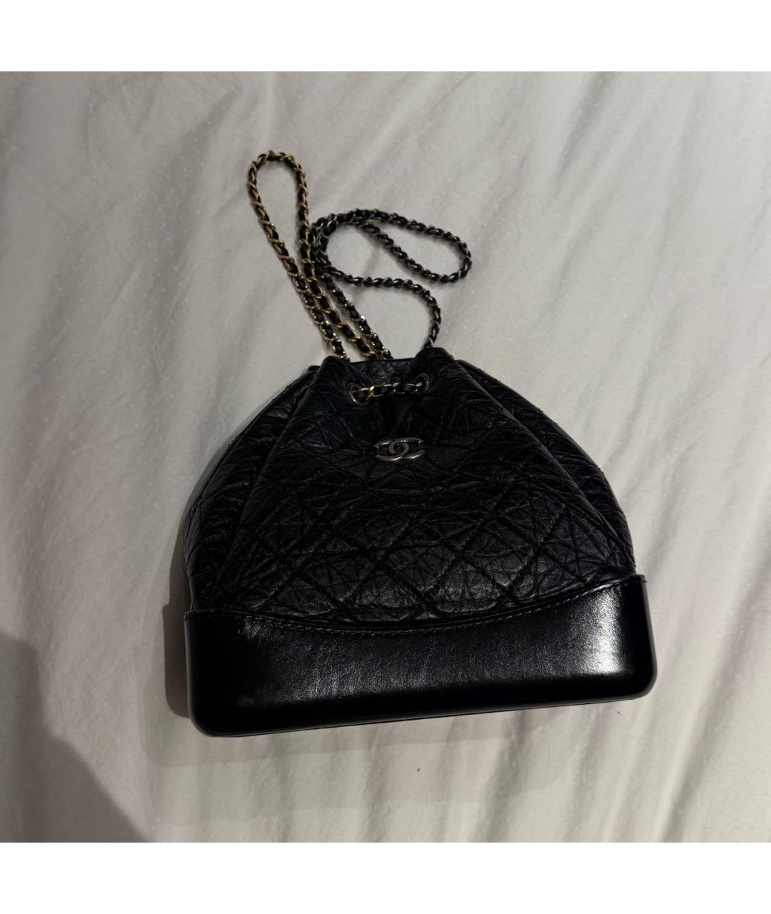 CHANEL Черный кожаный рюкзак, фото 7