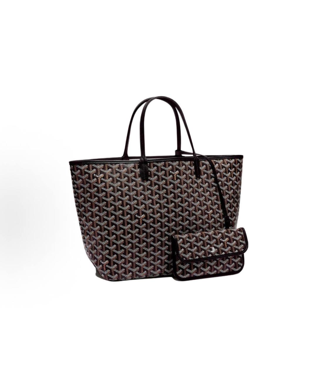 GOYARD Черная кожаная сумка тоут, фото 3